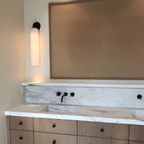 Aplique De Pared Moderno De Cristal - Pantalla Cilíndrica