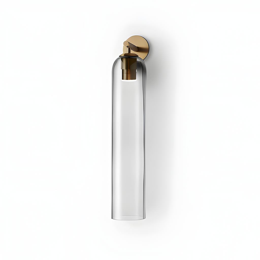 Aplique De Pared Moderno De Cristal - Pantalla Cilíndrica