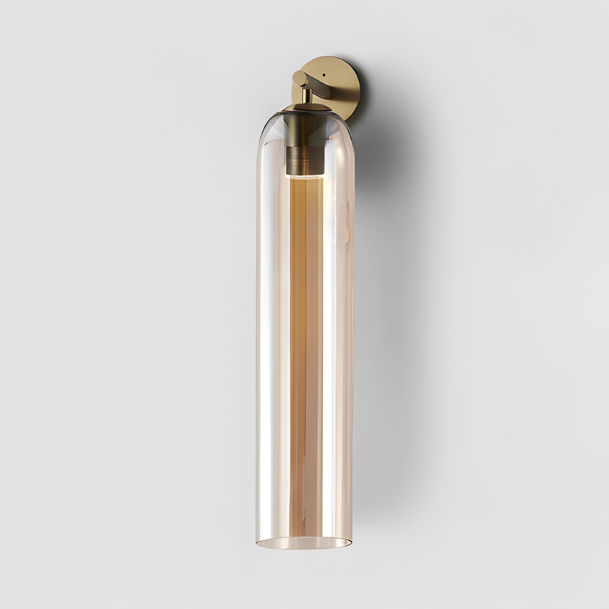Aplique De Pared Moderno De Cristal - Pantalla Cilíndrica