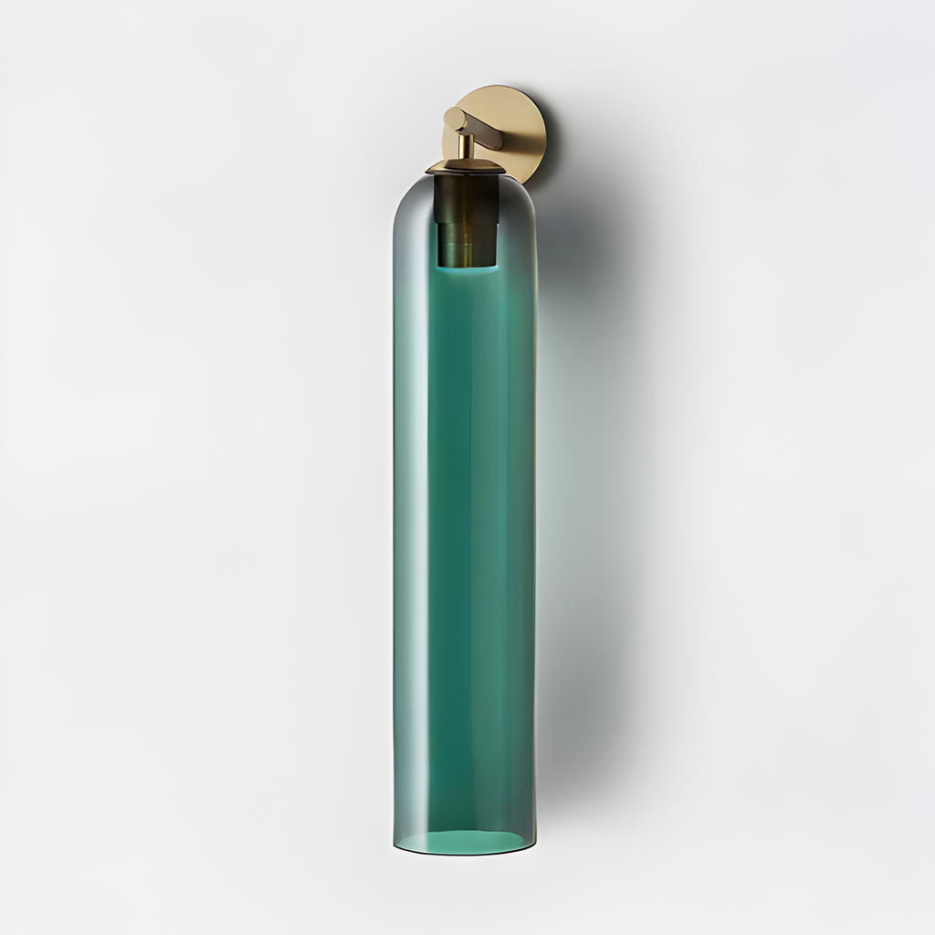 Aplique De Pared Moderno De Cristal - Pantalla Cilíndrica