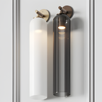 Aplique De Pared Moderno De Cristal - Pantalla Cilíndrica