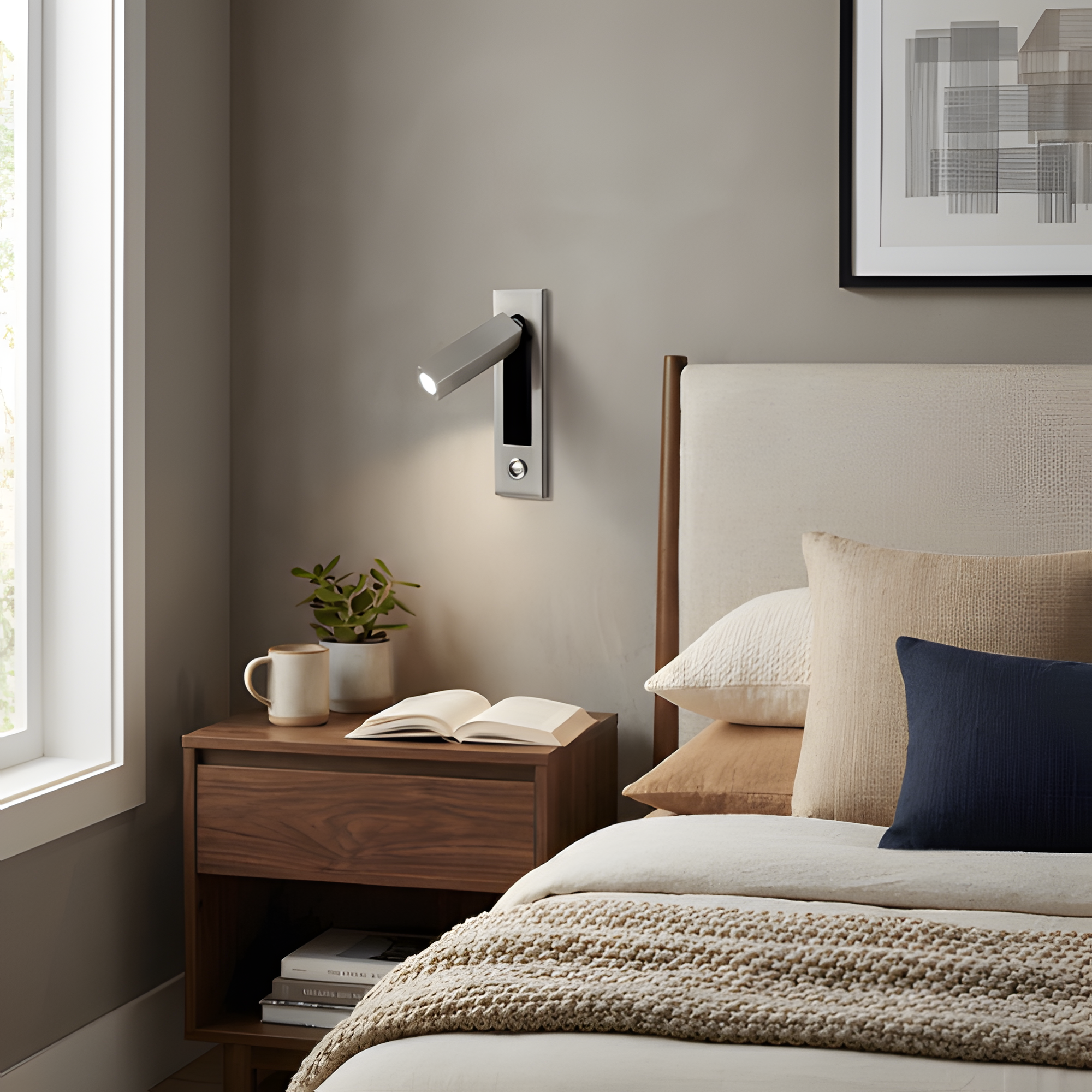 Aplique de Pared Ajustable Minimalista - Giratorio