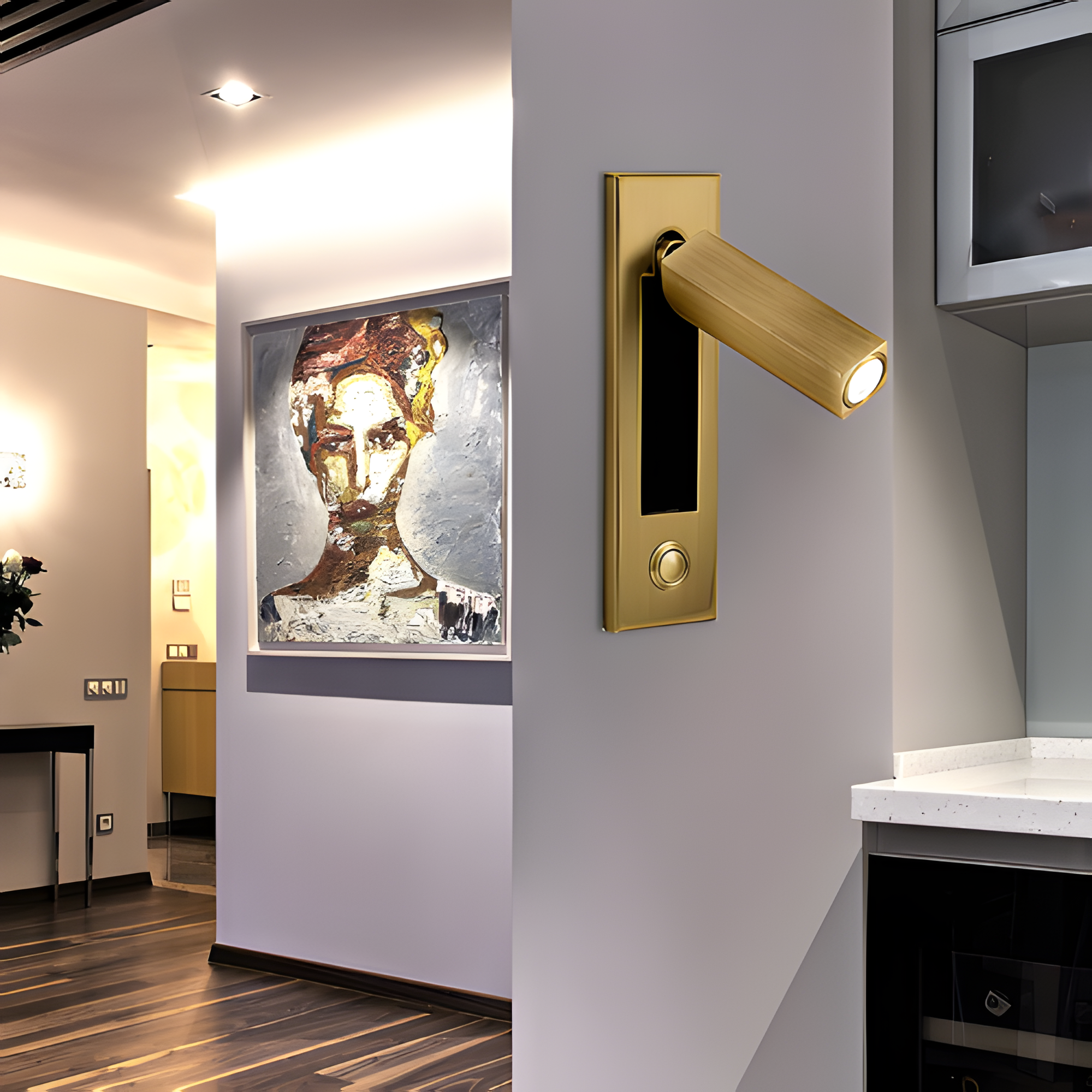 Aplique de Pared Ajustable Minimalista - Giratorio