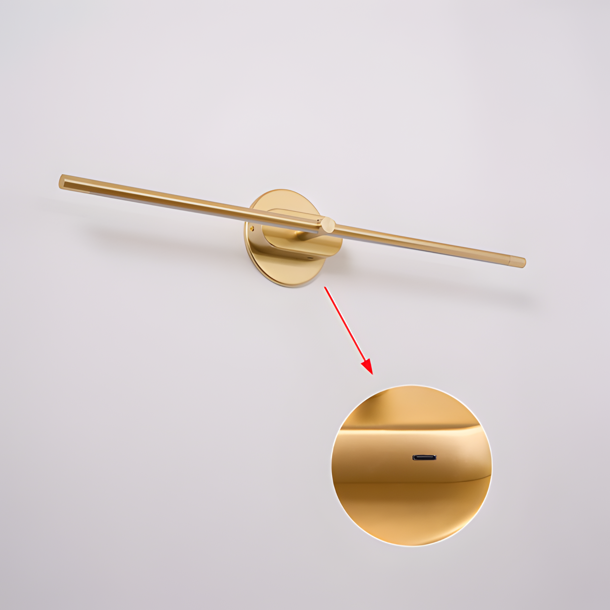 Luz Lineal de Tocador Minimalista - Ajustable