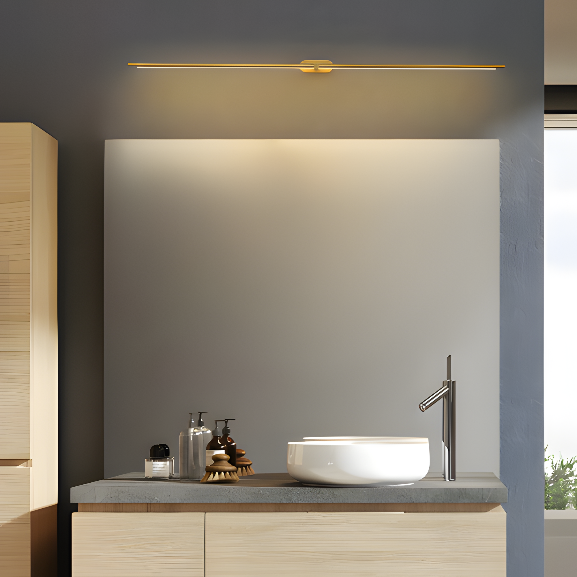 Luz Lineal de Tocador Minimalista - Ajustable