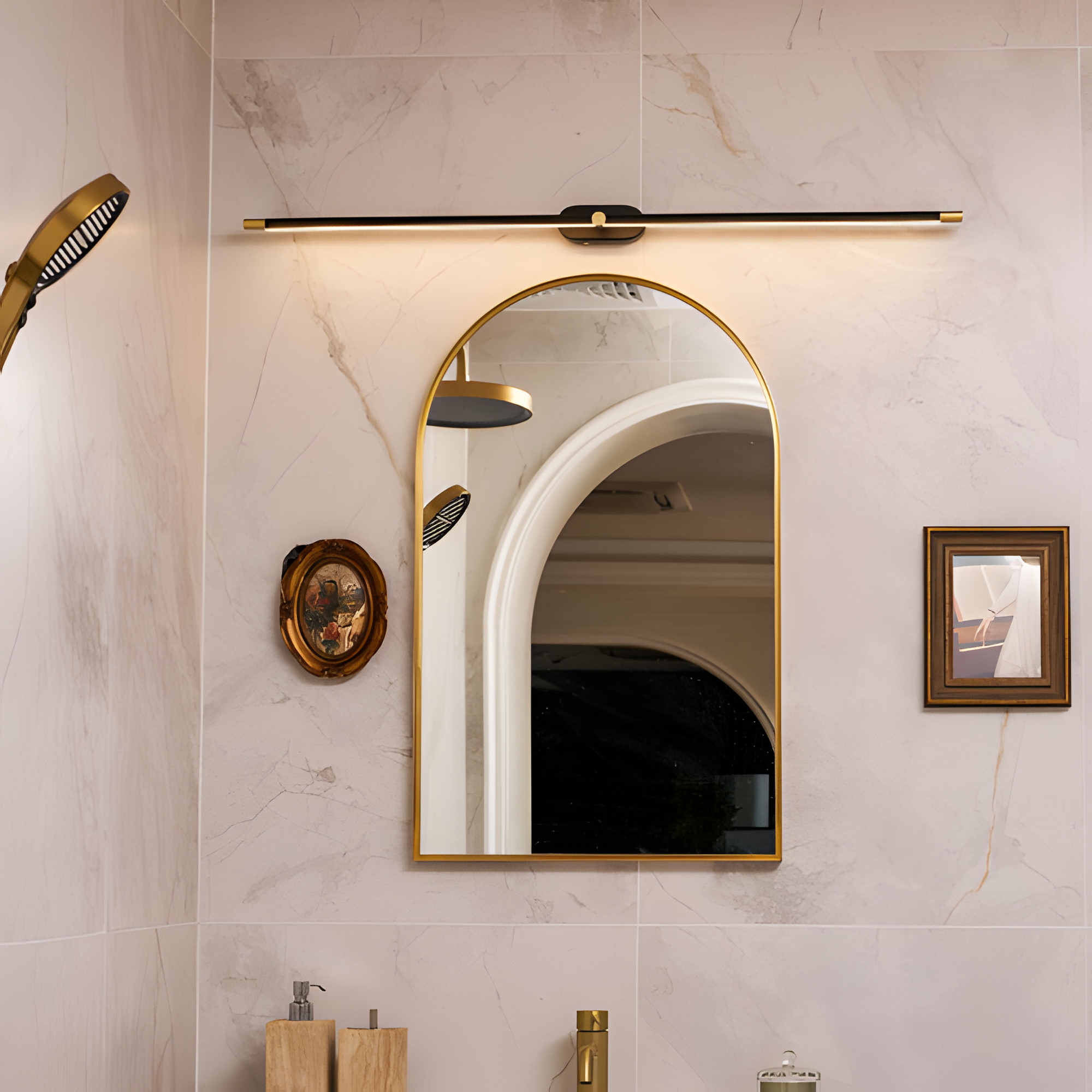 Luz Lineal de Tocador Minimalista - Ajustable