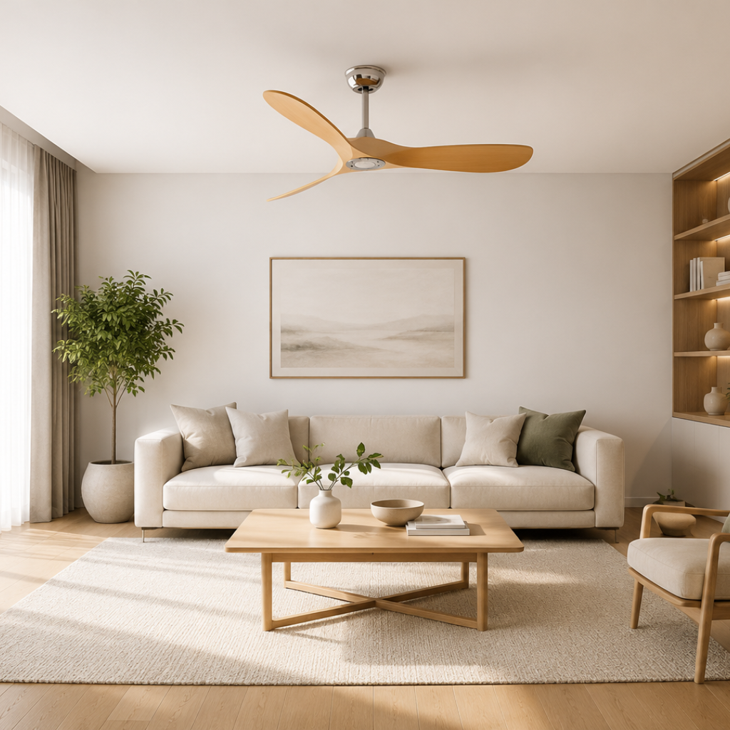 Ventilador De Techo Arlen Wood - Moderno y reversible