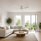 Ventilador de techo blanco ultradelgado - Estilo Minimalista