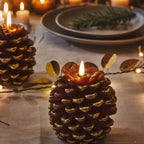 Vela Decorativa Sin Llama con Diseño de Piña – Acabados Naturales para Iluminación Ambiental 6
