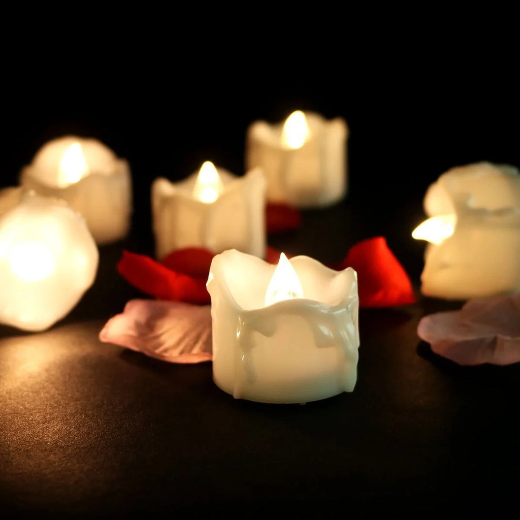 Vela LED Sin Llama Cónica con Luz Blanca Cálida o Amarilla – Paquete de 12 para Decoración Interior y Exterior 7