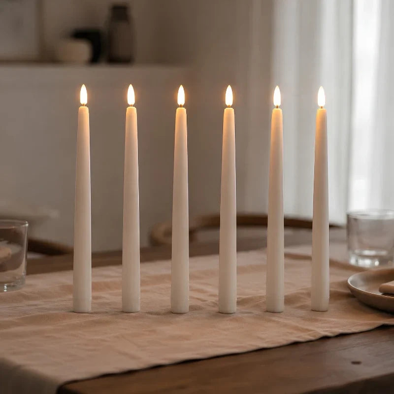 Vela LED Sin Llama para Lámparas de Araña – Diseño Delgado y Decorativo – Paquete de 4, 6 o 10 unidades 7