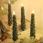 Velas LED para árbol de Navidad con temporizador y mando a distancia, diseño sin llama y brillo ajustable, ideal para decorar con seguridad y estilo 1