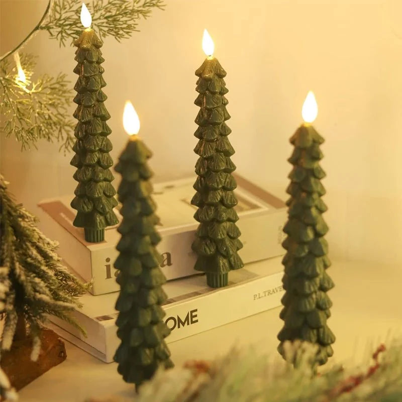 Velas LED para árbol de Navidad con temporizador y mando a distancia, diseño sin llama y brillo ajustable, ideal para decorar con seguridad y estilo 1