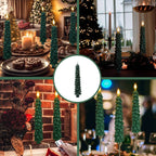 Velas LED para árbol de Navidad con temporizador y mando a distancia, diseño sin llama y brillo ajustable, ideal para decorar con seguridad y estilo 4