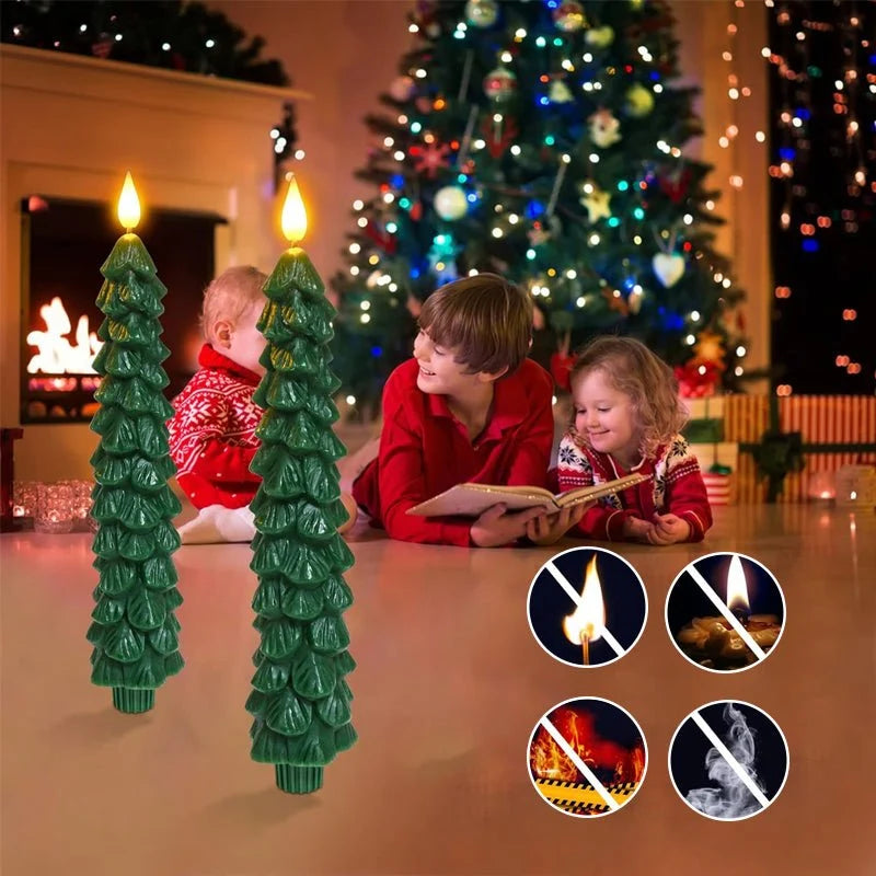 Velas LED para árbol de Navidad con temporizador y mando a distancia, diseño sin llama y brillo ajustable, ideal para decorar con seguridad y estilo 5