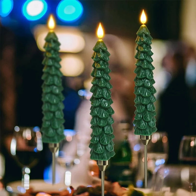 Velas LED para árbol de Navidad con temporizador y mando a distancia, diseño sin llama y brillo ajustable, ideal para decorar con seguridad y estilo 6