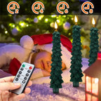 Velas LED para árbol de Navidad con temporizador y mando a distancia, diseño sin llama y brillo ajustable, ideal para decorar con seguridad y estilo 7
