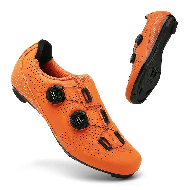 Zapatillas de ciclismo unisex con cierre doble giro, suela robusta y diseño ligero y transpirable, ideales para MTB y carretera. 1