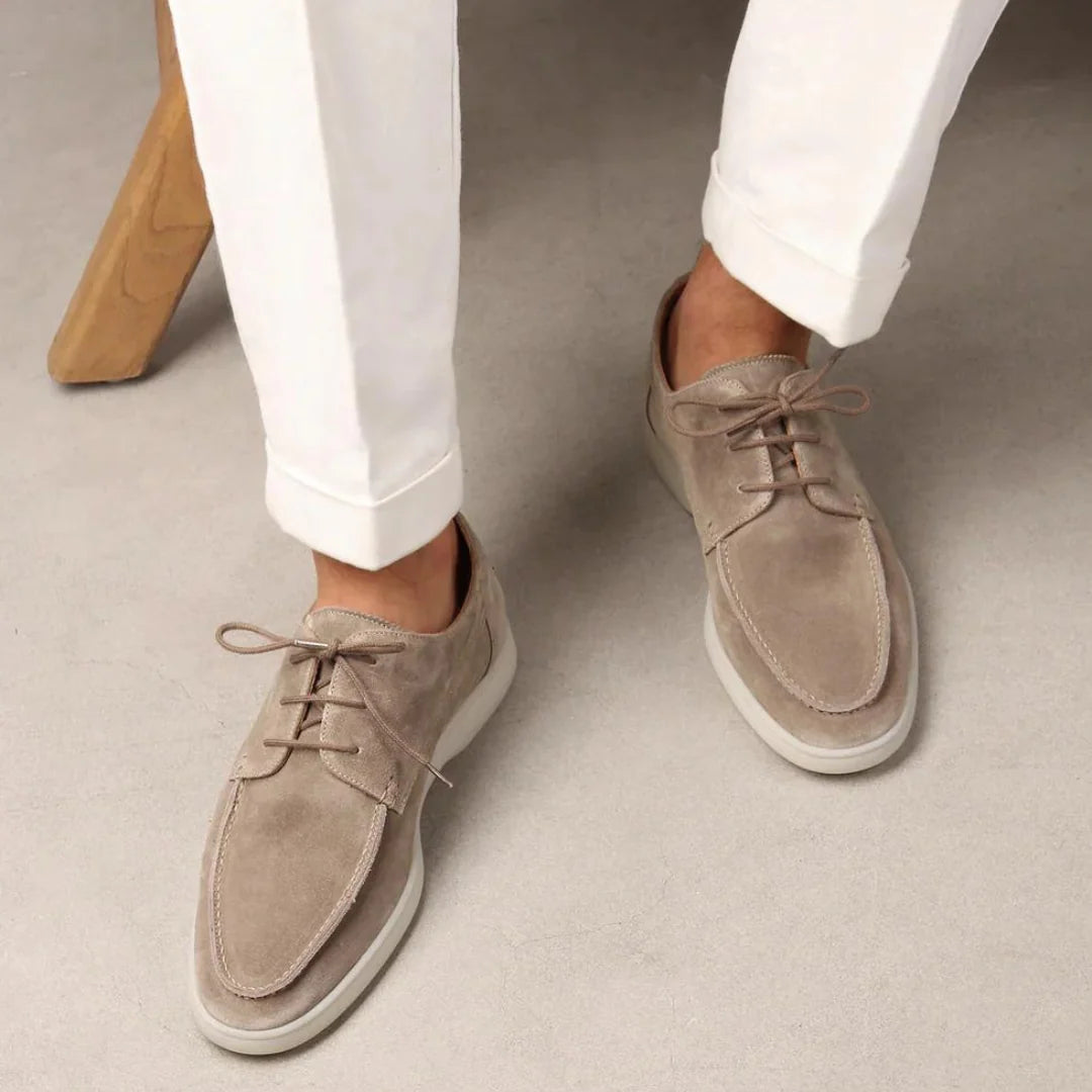 Zapatillas para hombre de ante suave con suela acolchada, diseño casual y cómodo ideal para uso diario. 1