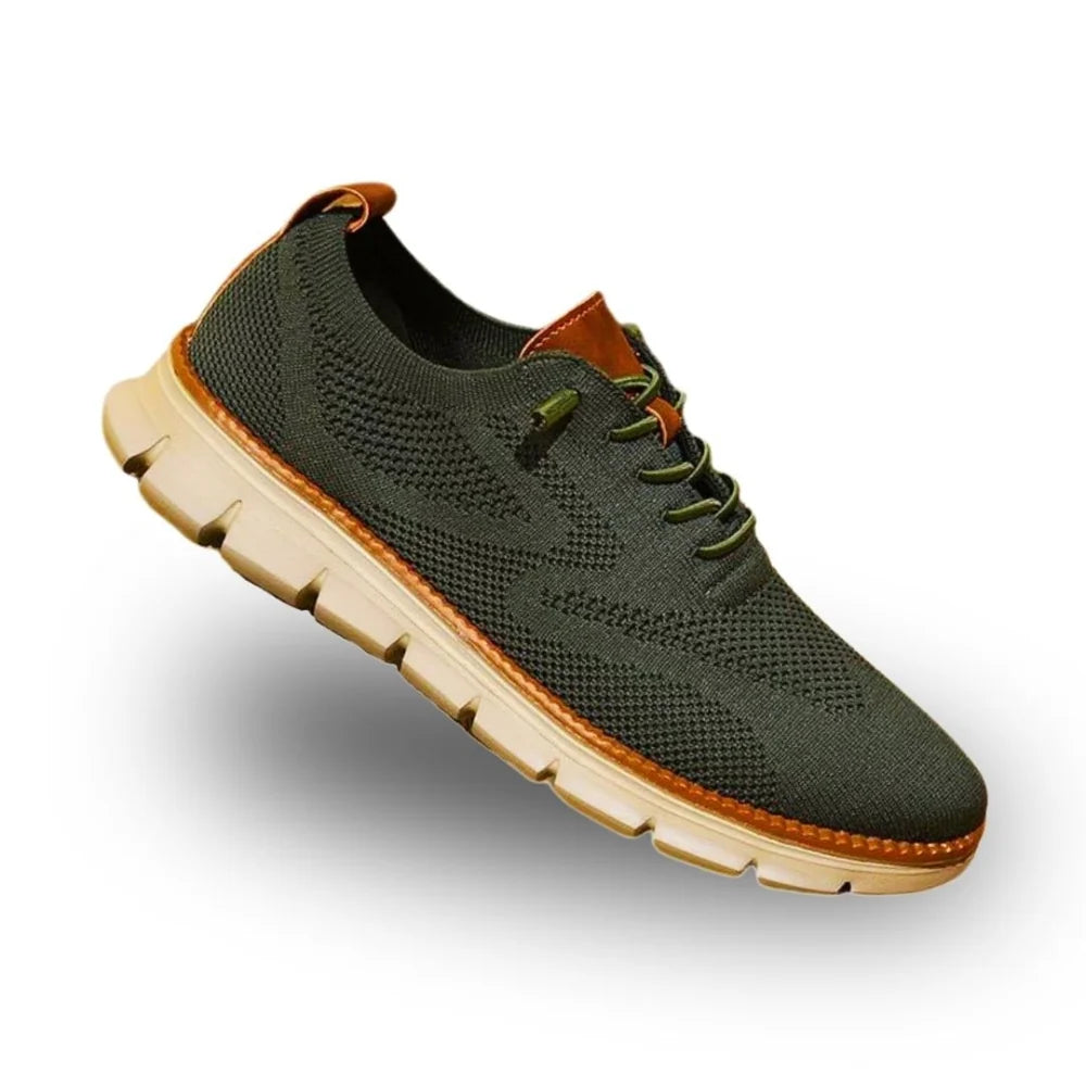 Zapatos ortopédicos para hombre en color negro, diseñados con soporte de arco, suela antideslizante, comodidad casual y ligera 4