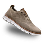 Zapatos ortopédicos para hombre en color negro, diseñados con soporte de arco, suela antideslizante, comodidad casual y ligera 6