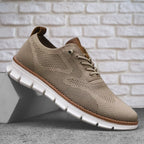 Zapatos ortopédicos para hombre en color negro, diseñados con soporte de arco, suela antideslizante, comodidad casual y ligera 7