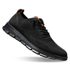 Zapatos ortopédicos para hombre en color negro, diseñados con soporte de arco, suela antideslizante, comodidad casual y ligera 9