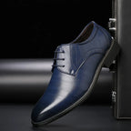 Zapatos de hombre tipo Derby con cierre de cordones, detalles brogue y fabricados en suave piel vegana, ideales para un estilo elegante y 1