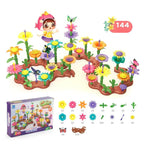 Juego de Construcción de Flores para Niños